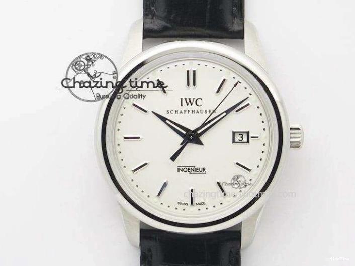 MIROTIME 0213 Pilot Chrono 377725 SS ZF 1:1 Best Edition White Dial on Black Leather Strap A Soft 7183